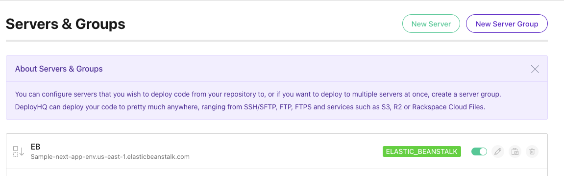 AWS BE Server Ready